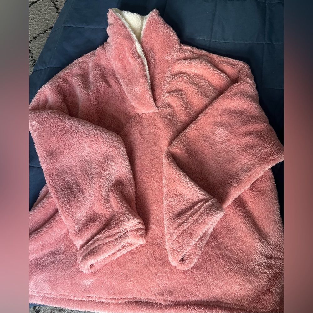 Large Pink Fleece Lounge Set